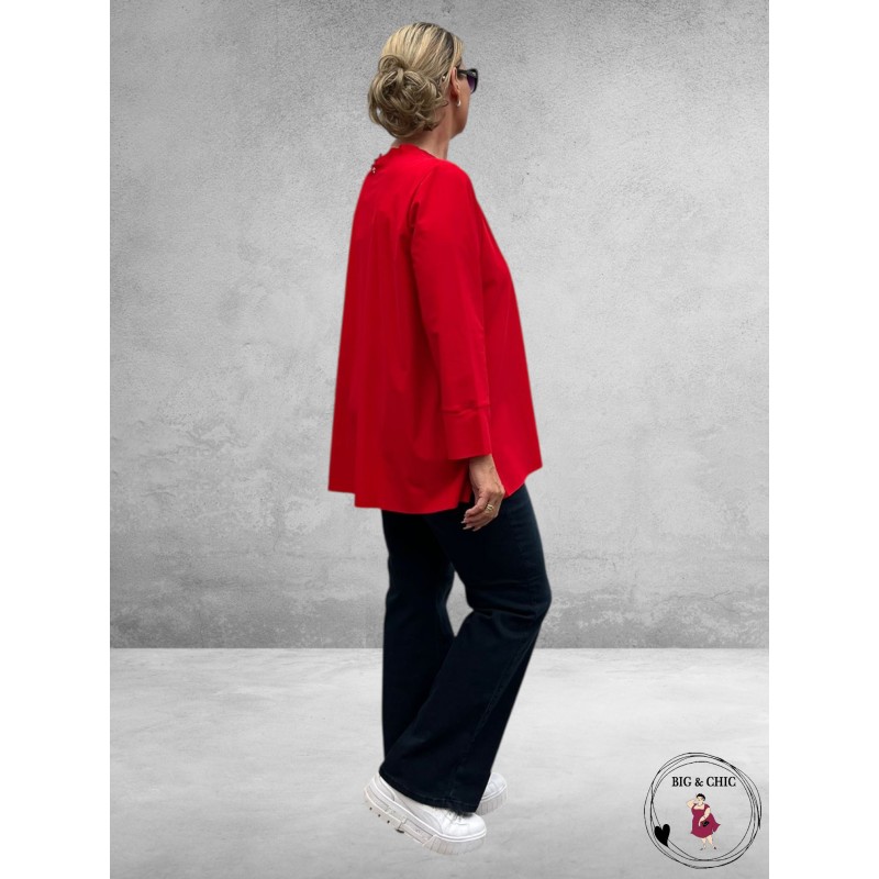 FRAPP Travel Shirt Touch of Powder Rood