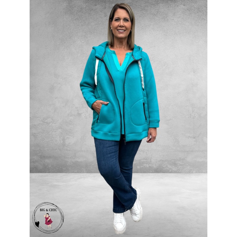 VIA APPIA DUE Sweatvest Graphic Novel Smaragd