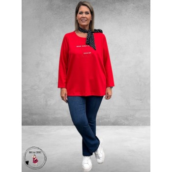 VIA APPIA DUE Sweatshirt Choose Joy Rood
