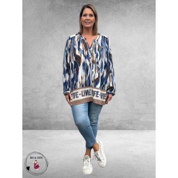 VIA APPIA DUE Blouse-Shirt Dusty Blue