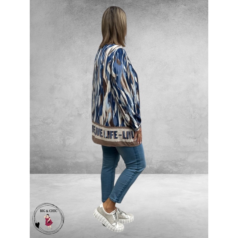 VIA APPIA DUE Blouse-Shirt Dusty Blue