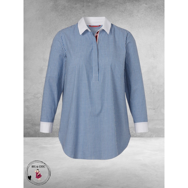 Via Appia Due Tuniek-Blouse Blauw Bloom Line 