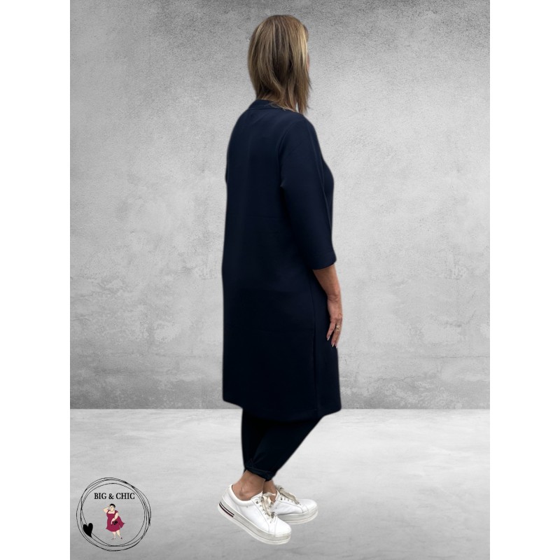 Via Appia Due Sweater Jurk Donkerblauw