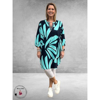 Via Appia Due Jurk-Tuniek Navy Multikleur