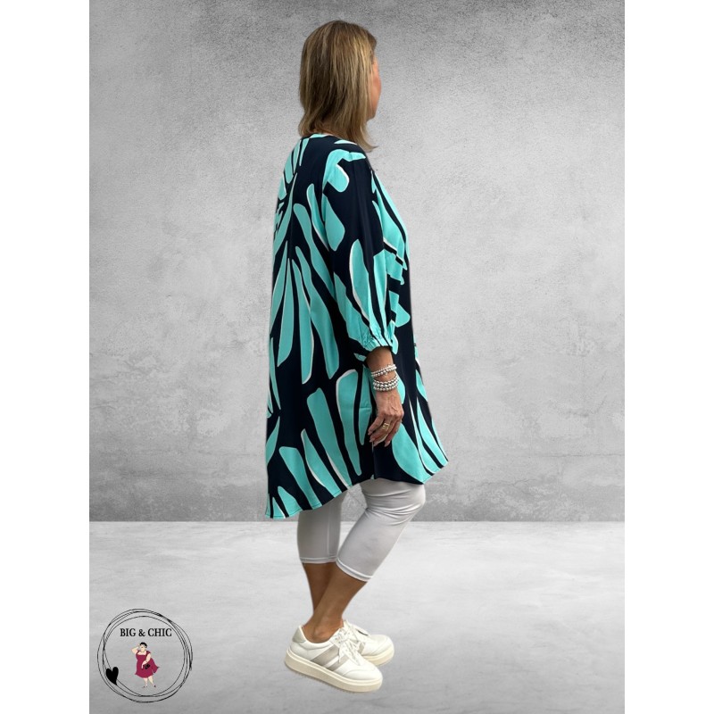 Via Appia Due Jurk-Tuniek Navy Multikleur