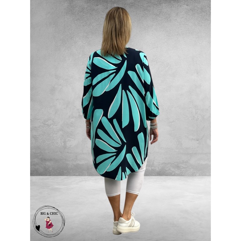 Via Appia Due Jurk-Tuniek Navy Multikleur