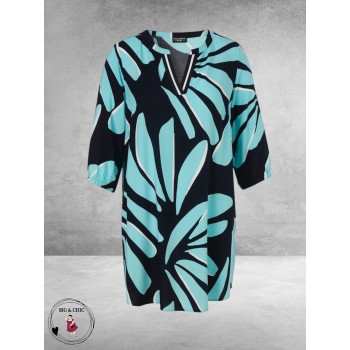 Via Appia Due Jurk-Tuniek Navy Multikleur