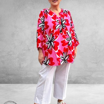 Via Appia Due Tuniek Pink Multicolor