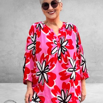 Via Appia Due Tuniek Pink Multicolor