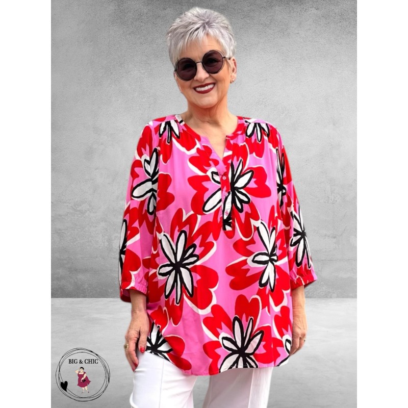 Via Appia Due Tuniek Pink Multicolor