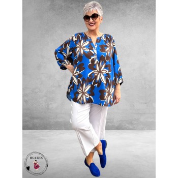 Via Appia Due Tuniek Kobalt  Multicolor