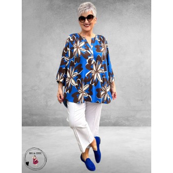 Via Appia Due Tuniek Kobalt  Multicolor