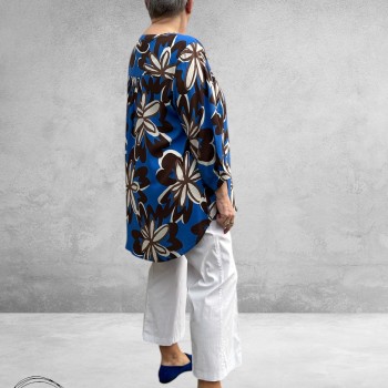 Via Appia Due Tuniek Kobalt  Multicolor