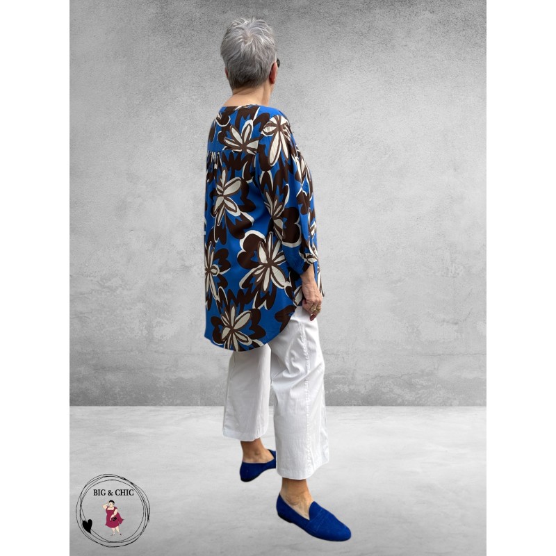 Via Appia Due Tuniek Kobalt  Multicolor