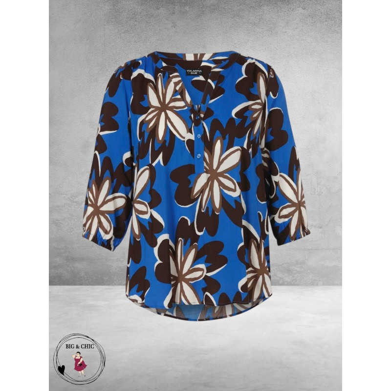 Via Appia Due Tuniek Kobalt  Multicolor