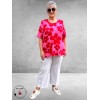 Via Appia Due Shirt Pink Impact Flowers