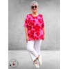 Via Appia Due Shirt Pink Impact Flowers