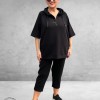 Via Appia Due Sportieve Sweater Sportbies Zwart/Ecru