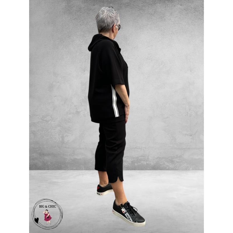 Via Appia Due Sportieve Sweater Sportbies Zwart/Ecru