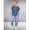 Via Appia Due Shirt Urban Matcha Jeansblauw