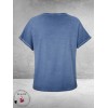Via Appia Due Shirt Urban Matcha Jeansblauw