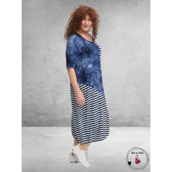 DYB Jurk Blauw/Wit