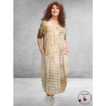DYB Jurk Beige/Wit