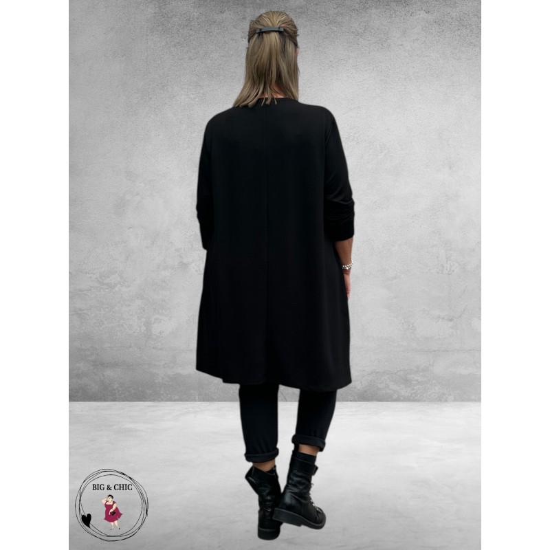 FRENZI Tuniek Zwart/Beige 