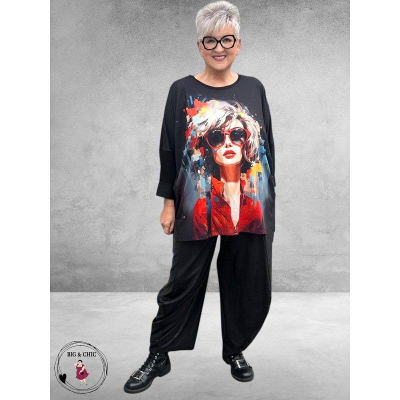 FRENZI Shirt Met Statement