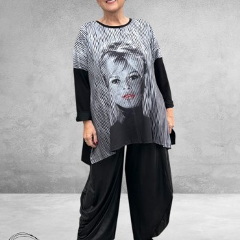 FRENZI Shirt A-Lijn Brigitte Bardot