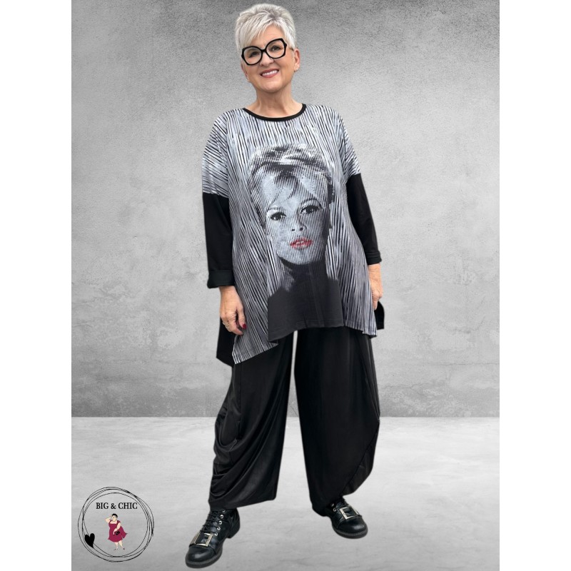 FRENZI Shirt A-Lijn Brigitte Bardot