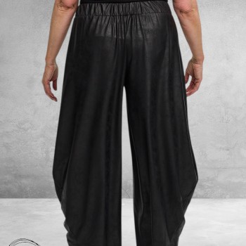 FRENZI Ballon Broek Suede Look Zwart