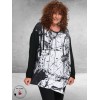 FRENZI Shirt Zwart/Wit Splash