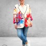 Frenzi Oversize Blazer Flowers