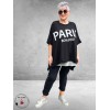 Shirt Paris Bonjour Zwart