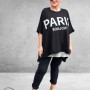 Shirt Paris Bonjour Zwart