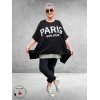 Shirt Paris Bonjour Zwart