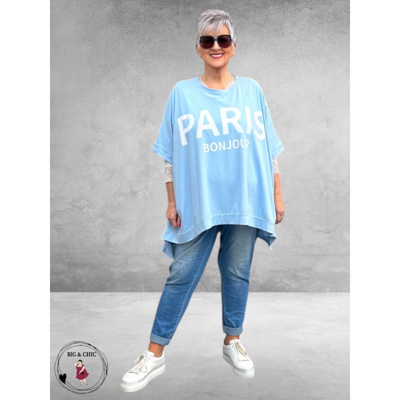 Shirt Paris Bonjour Lichtblauw 