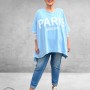 Shirt Paris Bonjour Lichtblauw 