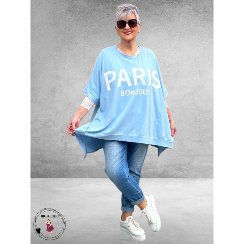 Shirt Paris Bonjour Lichtblauw 
