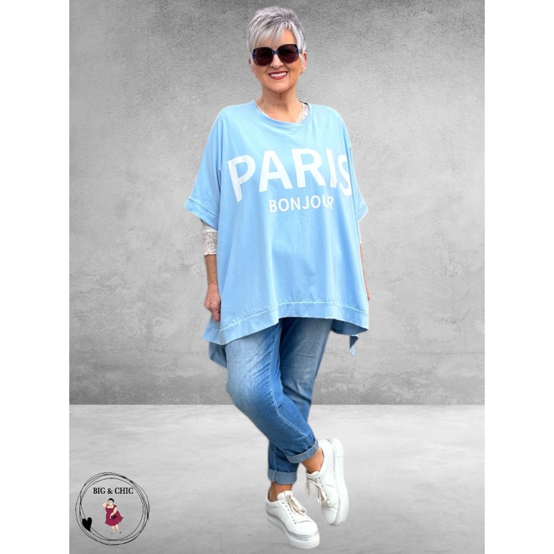 Shirt Paris Bonjour Lichtblauw 