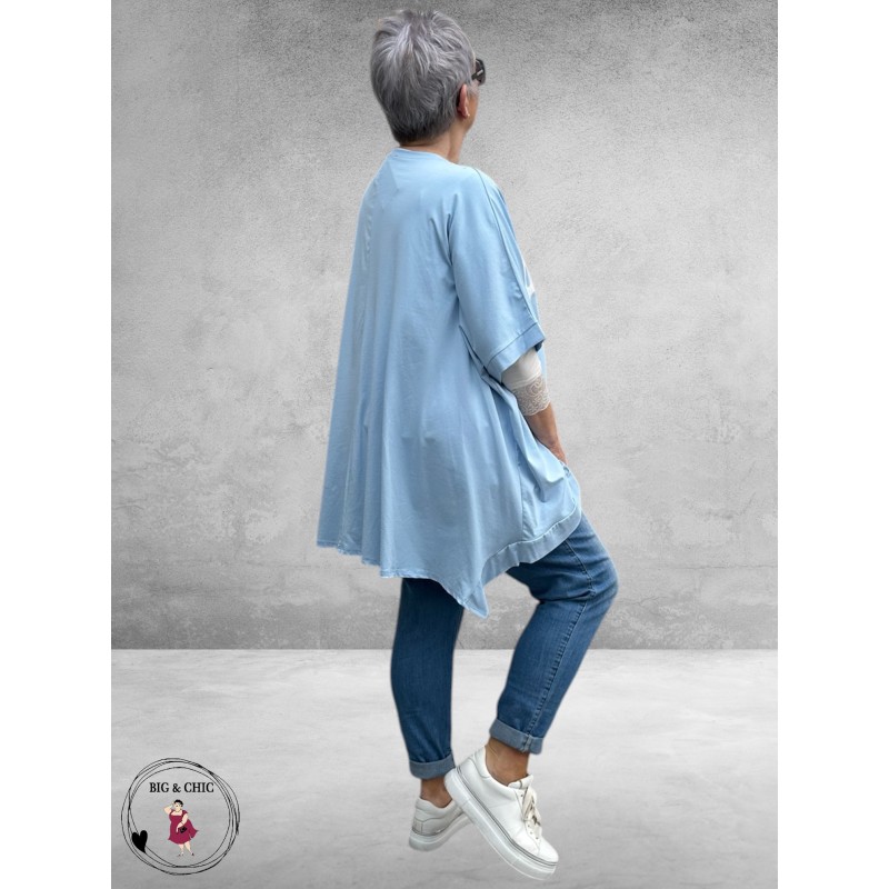 Shirt Paris Bonjour Lichtblauw 