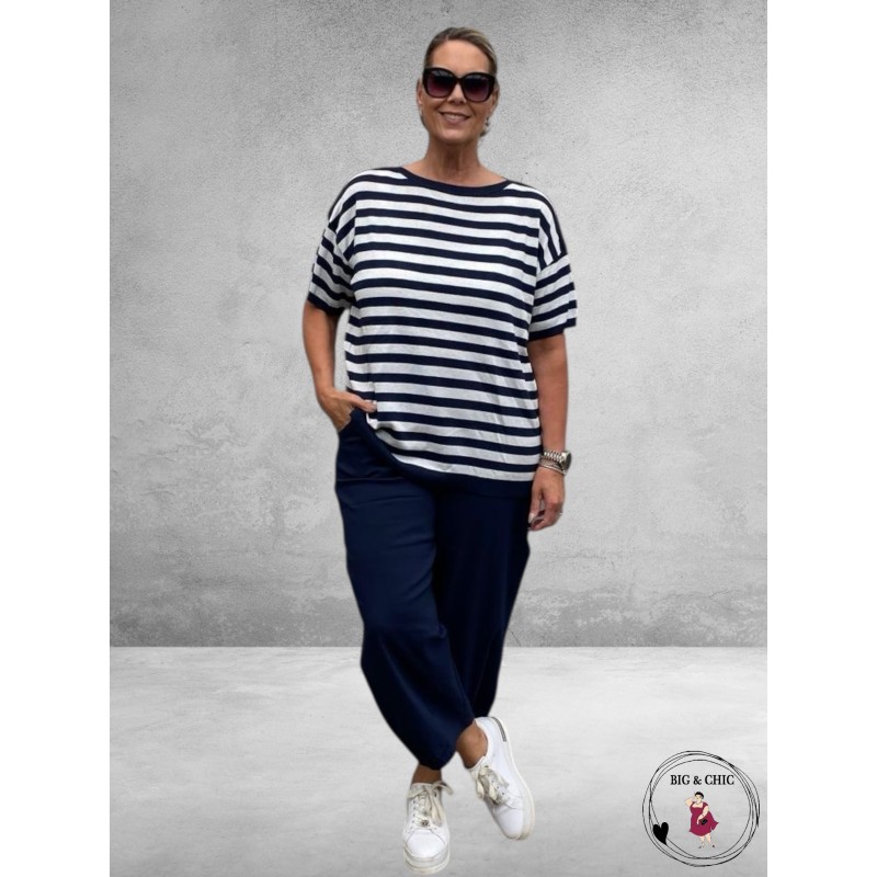 GOZZIP Baggy Broek Clara Navy