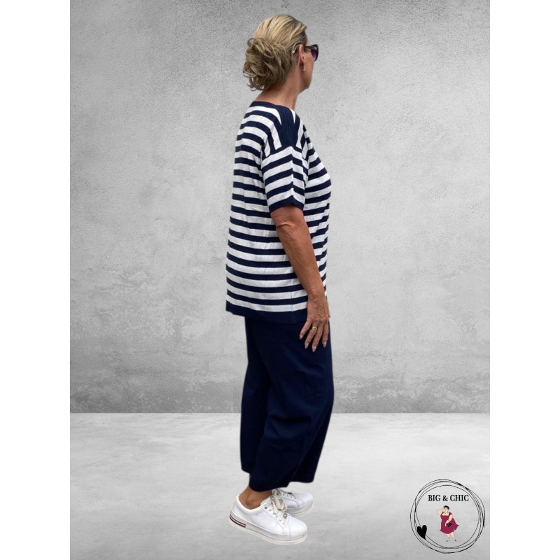GOZZIP Baggy Broek Clara Navy