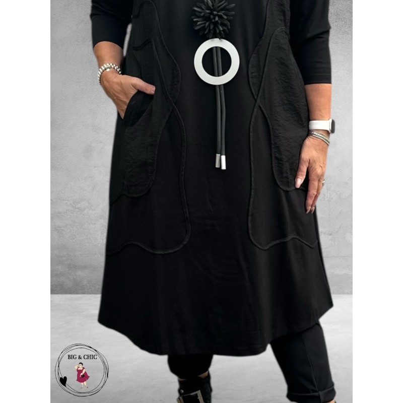 GOZZIP Jurk Savanah Zwart