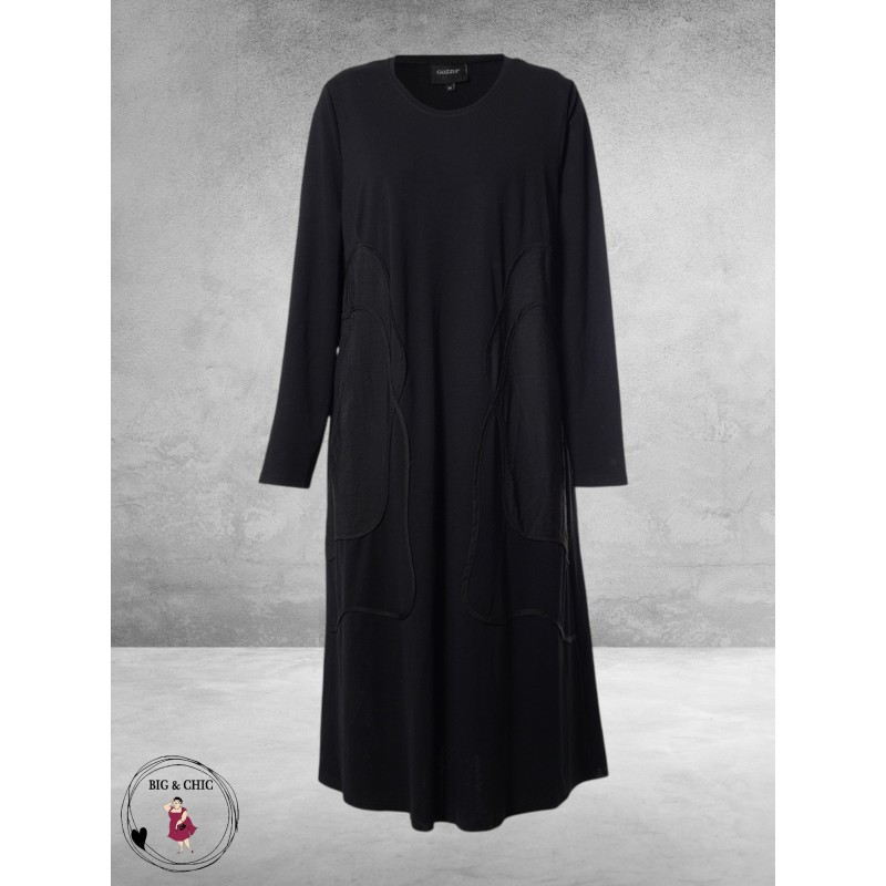 GOZZIP Jurk Savanah Zwart