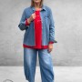 GOZZIP Baggy Broek Clara Light Blue Denim