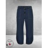 GOZZIP Baggy Broek Clara Dark Blue Denim