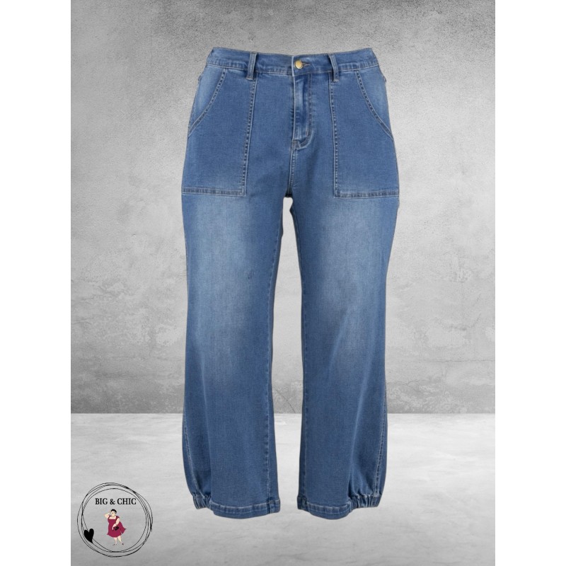 GOZZIP Baggy Broek Clara Light Blue Denim