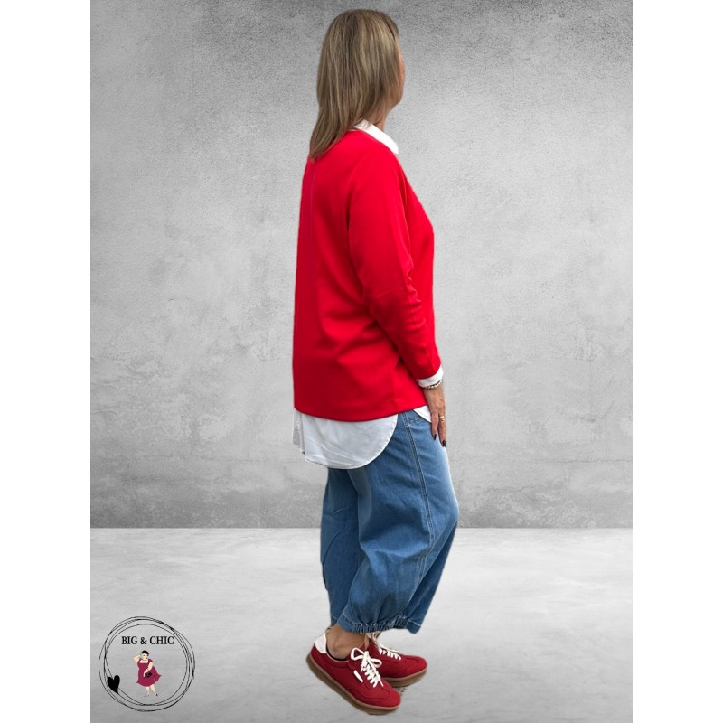 GOZZIP Baggy Broek Clara Light Blue Denim